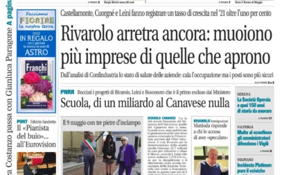 Il Canavese – edizione Rivarolo (del 11 maggio) in edicola. Ecco la prima pagina