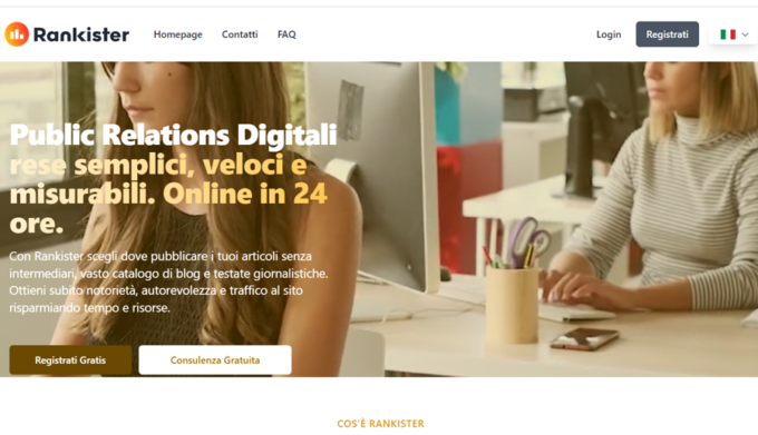 È online Rankister, il nuovo Marketplace per editori e Brand: digital PR  semplici e veloci