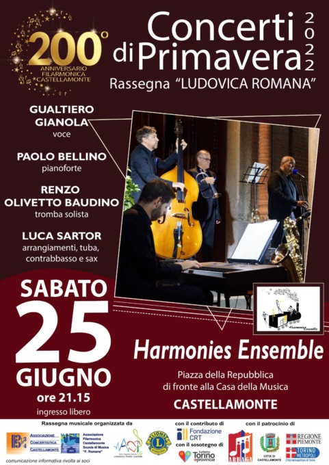 Sabato a Castellamonte il Concerto di Primavera