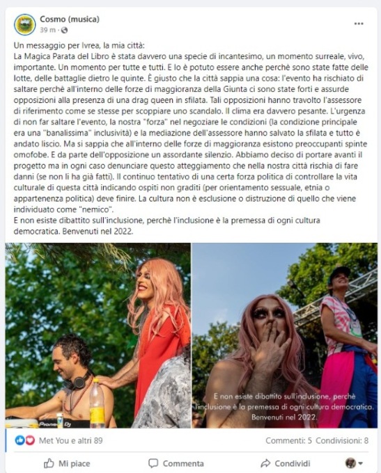 Magica Parata scoppia la polemica a Ivrea