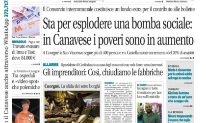 Il Canavese – edizione Rivarolo (del 07 settembre) in edicola. Ecco la prima pagina