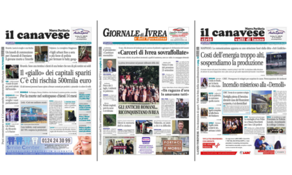 Il Canavese e Il Giornale di Ivrea (del 21 settembre) in edicola. Ecco le prime pagine