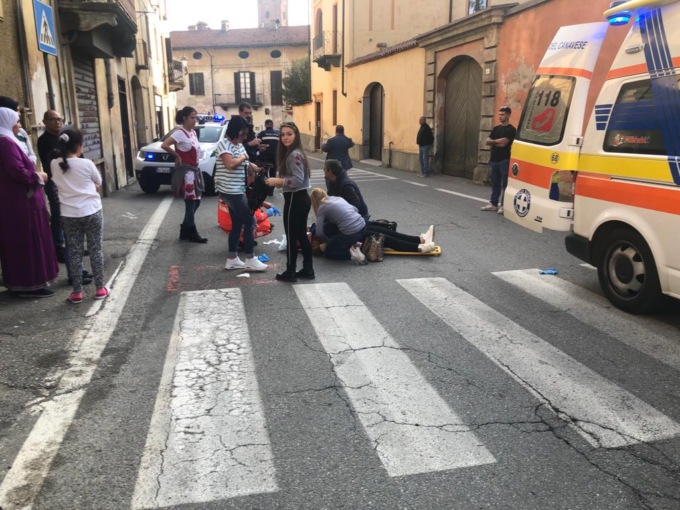 Donna investita a Valperga mentre attraversa la strada
