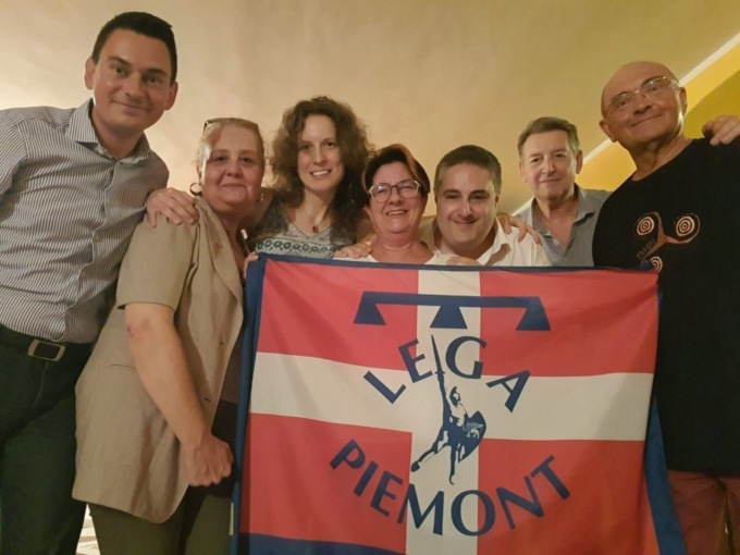 La sezione della Lega di Leinì presente all’evento “I colori della pace contro il buio del Fascismo”