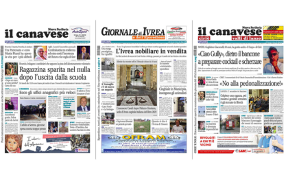 Il Canavese e Il Giornale di Ivrea (del 12 ottobre) in edicola. Ecco le prime pagine