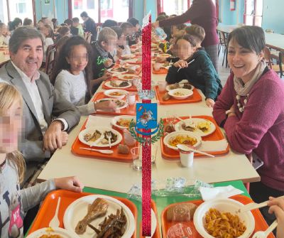 Il pranzo a sorpresa di sindaco e assessore nella mensa della Primaria «Pagliero»