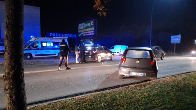 Tamponamento in via Torino a Leini
