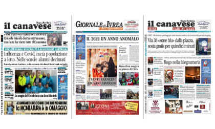 Il Canavese e Il Giornale di Ivrea (del 14 dicembre) in edicola. Ecco le prime pagine