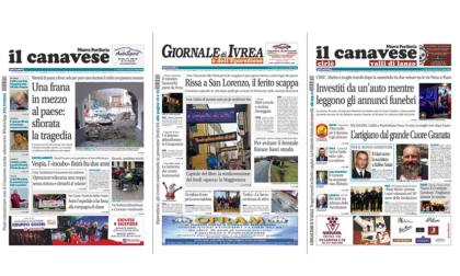 Il Canavese e Il Giornale di Ivrea (del 7 dicembre) in edicola. Ecco le prime pagine