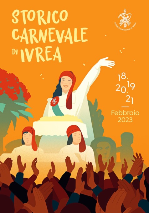 Storico Carnevale Ivrea: la Vezzosa Mugnaia è la protagonista dell’immagine ufficiale dell’edizione 2023
