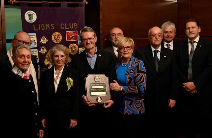 Onorificenza a Bruno Bassano dal Lions Club