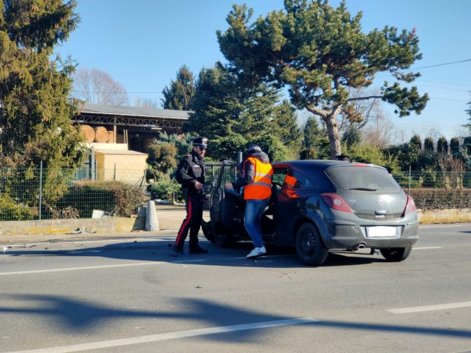 Incidente tra San Giorgio e Ozegna, due mezzi coinvolti