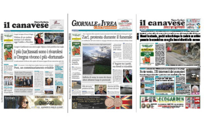 Il Canavese e Il Giornale di Ivrea (del 15 marzo) in edicola. Ecco le prime pagine