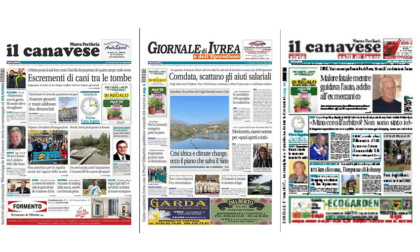 Il Canavese e Il Giornale di Ivrea (del 22 marzo) in edicola. Ecco le prime pagine