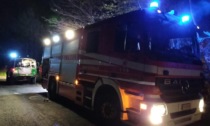 Incendio fra Cuorgnè e Castellamonte in località Bastiglia