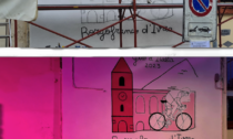 Borgofranco d'Ivrea: completato il murales per il Giro d'Italia