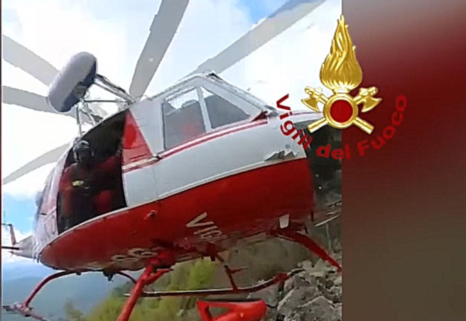 Persona finisce nello Stura, interviene l’elicottero dei Vigili del fuoco
