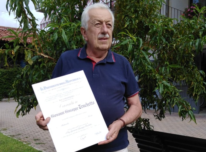 Castellamonte in lutto per la scomparsa del Cavaliere della Repubblica Giovanni Truchetto, ex consigliere comunale