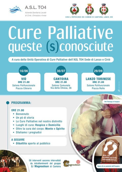 Serate informative sulle cure palliative a cura dell’Hospice di Lanzo