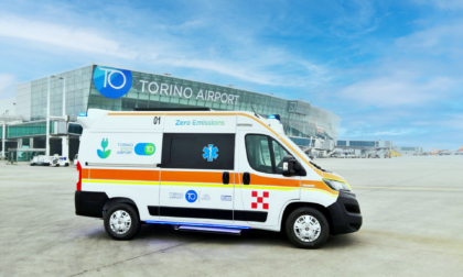 All'aeroporto di Torino arriva un'ambulanza elettrica, primo scalo in Italia