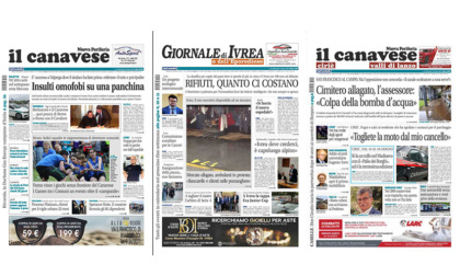 Il Canavese e Il Giornale di Ivrea (del 14 giugno) in edicola. Ecco le prime pagine