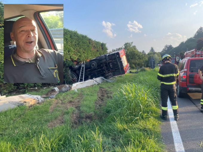 Vigile del fuoco morto in servizio, fuori strada con l’autobotte
