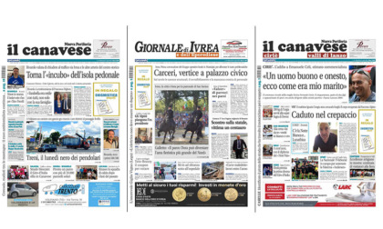 Il Canavese e Il Giornale di Ivrea (del 05 luglio) in edicola. Ecco le prime pagine