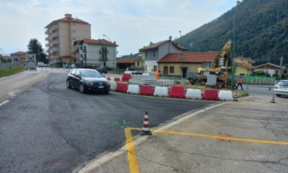 Aperta la rotatoria provvisoria tra le provinciali 1 e 2 a Lanzo