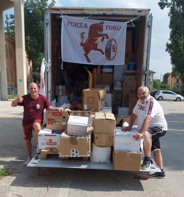 Osservatorio Granata ha donato 20 quintali di beni all’Emilia Romagna