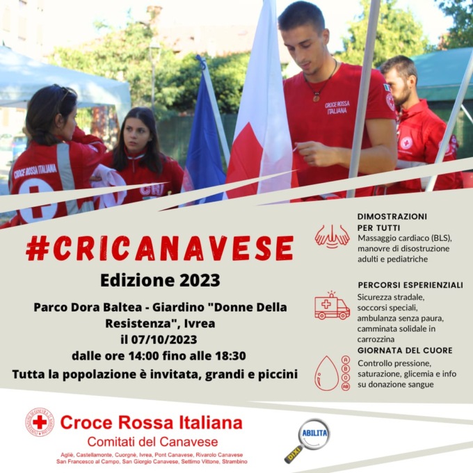 #CRICanavese, un pomeriggio con i comitati di Croce Rossa canavesani