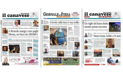Il Canavese e Il Giornale di Ivrea (del 4 ottobre) in edicola. Ecco le prime pagine
