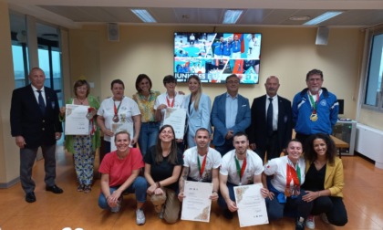 Gli atleti di Rivarolo e Strambino protagonisti ai mondiali di karate in Ungheria premiati da Città Metropolitana