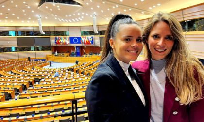 Giada Lust e Victoria Deyme in visita al parlamento Europeo a Bruxelles