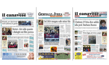 Il Canavese e Il Giornale di Ivrea (del 29 novembre) in edicola. Ecco le prime pagine