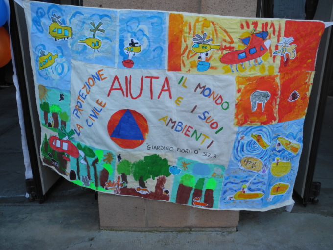 I bei disegni dei bambini  in regalo ai super volontari di San Maurizio Canavese