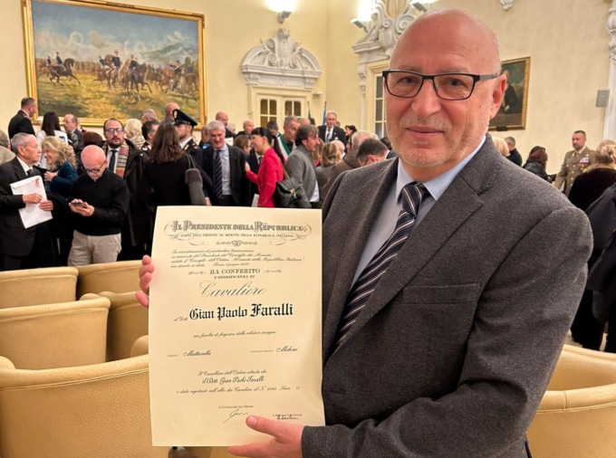 Il dottor Faralli nuovo Cavaliere della Repubblica