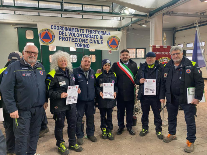 Premiati i volontari della Protezione civile di Volpiano per l’intervento a Bardonecchia