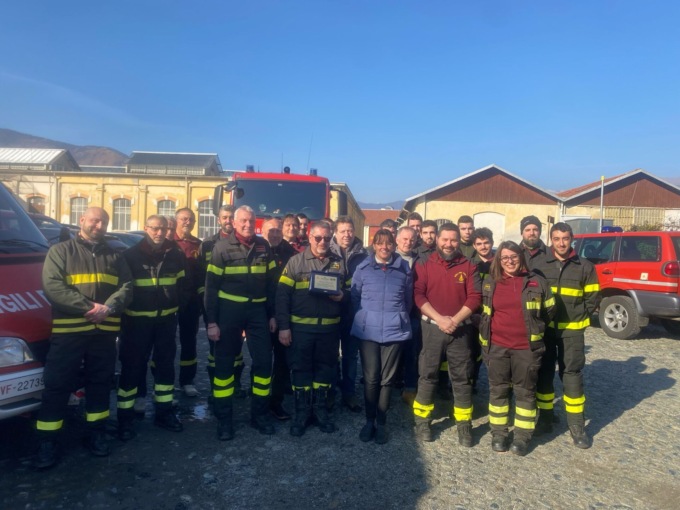 Premiazione a sorpresa per il Vigile del Fuoco volontario Roberto Pavanello