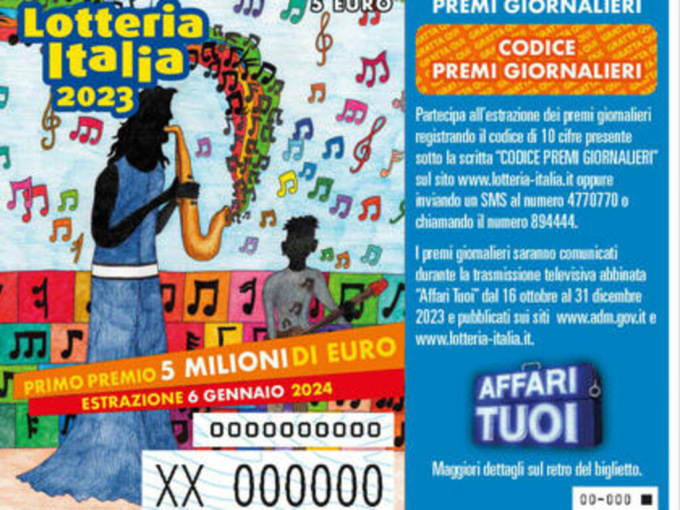 Lotteria Italia 2023, in Piemonte venduti 431.450 biglietti