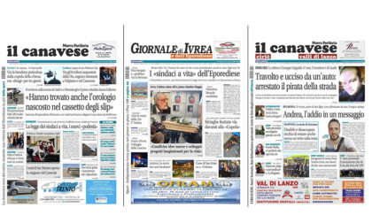 Il Canavese e Il Giornale di Ivrea (del 24 gennaio) in edicola. Ecco le prime pagine