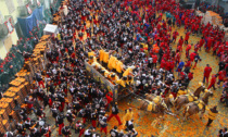 Storico Carnevale di Ivrea: al via la battaglia delle arance
