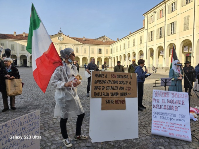 Ivrea per la Palestina: la manifestazione in piazza Ottinetti