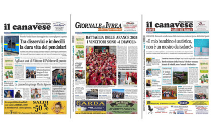 Il Canavese e Il Giornale di Ivrea (del 14 febbraio) in edicola. Ecco le prime pagine