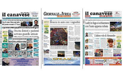 Il Canavese e Il Giornale di Ivrea (del 28 febbraio) in edicola. Ecco le prime pagine