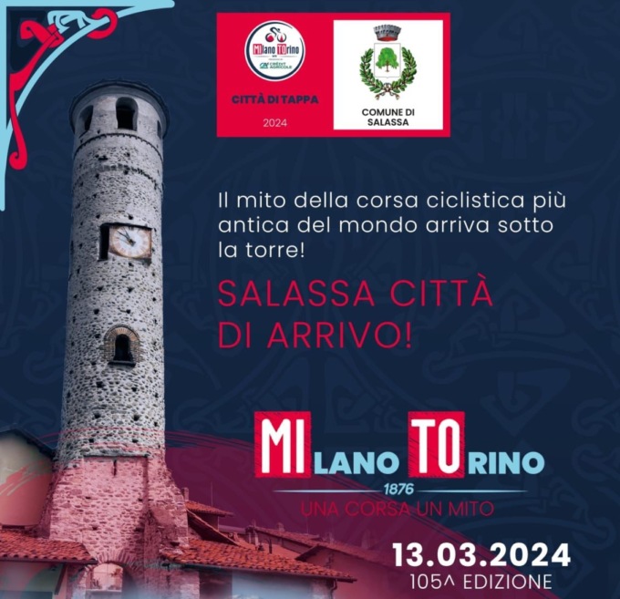 Milano-Torino: la tappa di arrivo sarà a Salassa