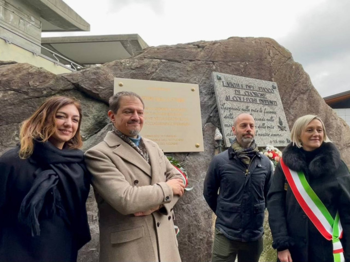Una targa per i martiri delle Foibe inaugurata a Cuorgnè