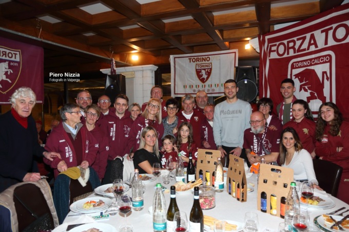 Toro Club di Priacco, alla cena sociale anche i calciatori Buongiorno e Gemello