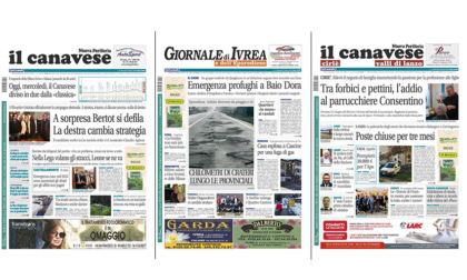 Il Canavese e Il Giornale di Ivrea (del 13 marzo) in edicola. Ecco le prime pagine