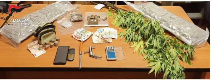 Contrasto  allo spaccio di droga, i carabinieri di Ciriè arrestano tre persone