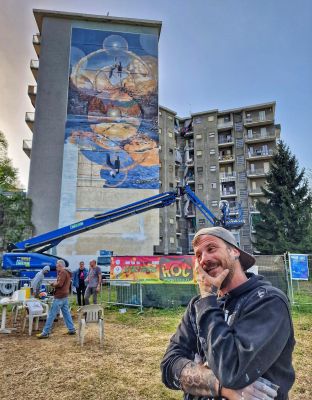 Inaugurato il murale dell’artista internazionale Vesod a Lanzo